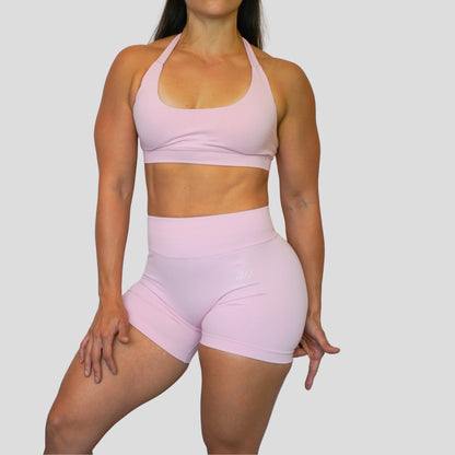 CANDY SHOP SEAMLESS HALTER SPORTS BRA